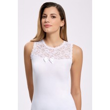 İlke Likra Önü Dantel Sıfır Kol 2503