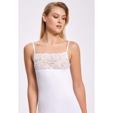 İlke Geniş Dantel İp Askılı Atlet 2501 (1 Adet)