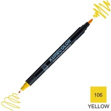 Zig Kurecolor Mangaka Fine&brush Çift Taraflı Kalem CNKC-2200 No 106 Yellow