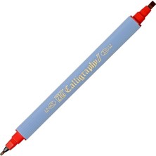 Zig Kaligrafi Kalemi Çift Uçlu 2mm + 3.5mm TC-3100 022 Carmine Red