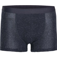 İlke Modal Desenli Erkek Boxer 1604 (3 Adet)