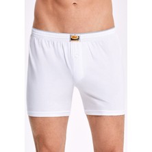 İlke Havlu Bel  Pamuk Tek Düğmeli Boxer 011 ( 3 Adet)