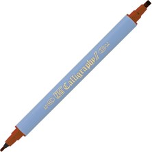 Zig Kaligrafi Kalemi Çift Uçlu 2 mm + 3.5 mm TC-3100 060 Brown