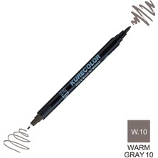 Zig Kurecolor Mangaka Fine&brush Çift Taraflı Kalem CNKC-2200 No W.10 Warm Gray 10