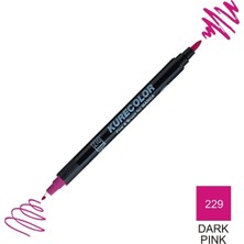 Zig Kurecolor Mangaka Fine&brush Çift Taraflı Kalem CNKC-2200 No 229 Dark Pink