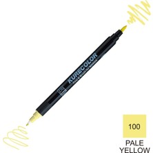 Zig Kurecolor Mangaka Fine&brush Çift Taraflı Kalem CNKC-2200 No 100 Pale Yellow