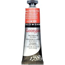 Daler Rowney Cad Red Deep (Hue) 504 Georgian Yağlı Boya 38 ml