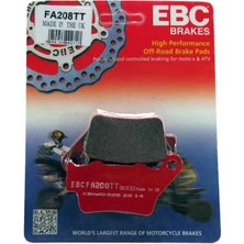 Ebc FA208TT 2009-2022 Ktm 690 Enduro R Uyumlu Arka Fren Balatası Karbon Balata