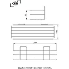 Alsi Home 3'lü Set Yapışkanlı 4 Kancalı Paslanmaz Banyo Rafı Mat Siyah Banyo Şampuanlık Duşakabin Duş Askısı