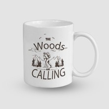 Offo The Woods Are Calling Tasarımlı Beyaz Porselen Kupa Bardak