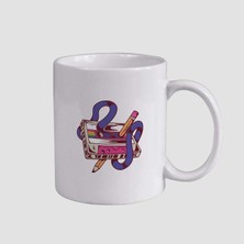 Offo Kaset ve Kalem Ilişkisini Anlayan Oldlar Için Beyaz Porselen Kupa Bardak