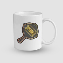 Offo Pubg Tava Tasarımlı Beyaz Porselen Kupa Bardak