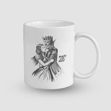 Offo Beauty With Beast Tasarımlı Beyaz Porselen Kupa Bardak