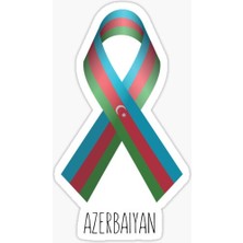 TSC Azerbaycan Azerbaijan 18 cm Araba Arka Cam Sticker Md5