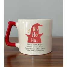 Mor Mürekkep Getirmezse Koy G.tüne Gitsin Baskılı Kırmızı Kulplu D Yılbaşı Kupası