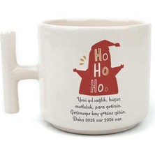 Mor Mürekkep Getirmezse Koy G.tüne Gitsin Baskılı Beyaz Kulplu T Yılbaşı Kupası