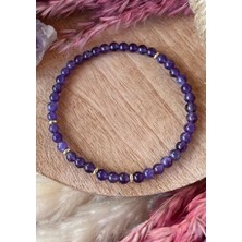 NBS Beautiful Naturel Stones Ametist Zarif 6 mm Doğal Taş Bileklik 7520NGMAA37777