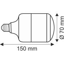 Helios 5 Adet Hs 2030 40W Torch LED Ampul Beyaz Işık