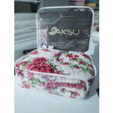 Aksu Tek Kişilik Vizon Battaniye