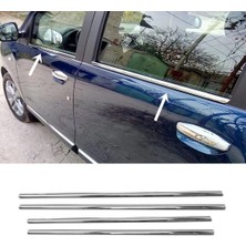 ZNZ Oto Aksesuar Dacia Lodgy Krom Cam Çıtası 4 Prç. 2012 Üzeri P. Çelik