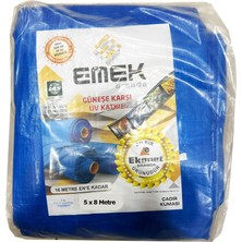 Emek Çadır Kumaşı Branda Tente Uv Güneşlik Gölgelik Koruma Yağmur Su Geçirmez - 5x8 Metre - 5 Paket