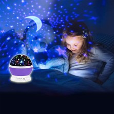 MR Shopping Mr Star Master Renkli Yıldızlı Gökyüzü Projeksiyon Gece Lambası Masa Ay Yıldız Lamba