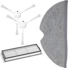 Parmis Xiaomi Uyumlu Vacuum Mop 2c (XMSTJQR2C) Robot Süpürge Hepa Filtre Mop Bezi Yan Fırça 2AD