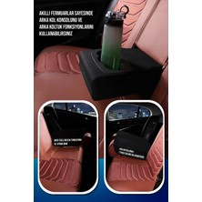 Asya Seat Ateca Uyumlu Lüks Deri Oto Koltuk Kılıfı Ön/arka Set (Asya Seri) Tarçın