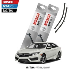 Efr Honda Civic Sedan Fc5 2017 Model Bosch Aeroeco Muz Silecek Takımı
