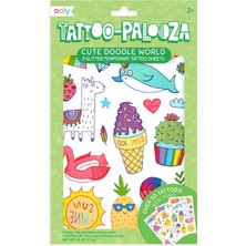 Ooly   Ooly Tattoo Palooza Geçici Dövme Seti - Cute Doodle World