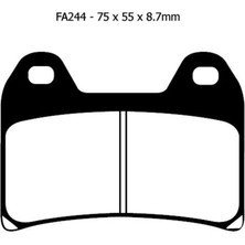 Ebc FA244 2012-2020 Ktm 690 Duke Uyumlu Ön Fren Balatası Organik Balata