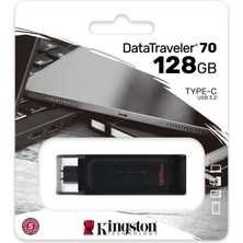 Kingston 128GB Usb-C 3.2 Gen1 DT70/128GB Kıngston