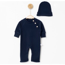 Tütü Baby Kids Reglan Alttan Çıtçıtlı , Yakası Ahşap Düğme Detaylı Tulum