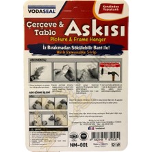 Vodaseal Iz Bırakmadan Sökülebilir Bantlı Tablo ve Çerçeve Askısı - 2 Adet
