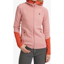 Peak Performance W Rider Mid Zip Hood Kadın Pembe Softshell Mont G78879040-30192