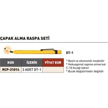 Fett Cp Gratex Çapak Alma Raspa Seti Dt-1 RCP-31014