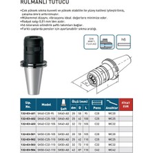 Fett SK50-C32-110 Harlingen Sk DIN69871 Rulmanlı Tutucu