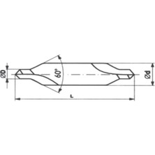 Fett 1,6mm Mastercut DIN333 Sert Metal Karbür 60° Punta Matkabı