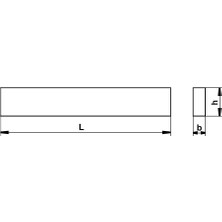 Fett 5X10X200MM Pld DIN4964D Hss Dikdörtgen Kesitli Lama Kalemi