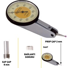 Fett 0,8mm Asimeto Yatay Temel Salgı Komparatör Saati AS-501082