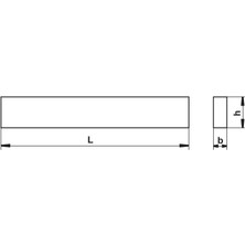 Fett 10X16X200 Poldi DIN4964D Hss Dikdörtgen Kesitli Lama Kalemi