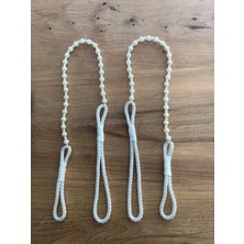 bebekokusu Ege’nin Atölyesinden Inci Broçöl , Yan Bağlama , 1 Adet , Perde Süsü , Fon Bağlama