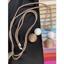 bebekokusu Sahara Home Perde Aksesuarı Fon Bağlama Broçölü 4 Top