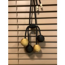 bebekokusu Ege’nin Atölyesinden Tavan Broçölü , Tavan Bağlama , Perde Aksesuarı , 1 Adet 4 Top