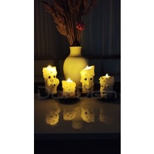 Dorden 3D Eğlenceli Dekoratif Yılbaşı 4'lü Tealight Mumluk