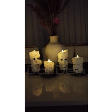 Dorden 3D Eğlenceli Dekoratif Yılbaşı 4'lü Tealight Mumluk