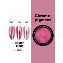 Endi Professional Krom Metalik Pigment Tozu Ayna Efekti Light Pink 30