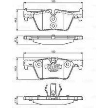 Bosch Fren Balatası Arka Bmw F20 F30 F22 F32 F33 F34 F36 Yeni Kod 34216873093-34216850569-34218855013