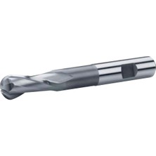Fett 24MM Zps DIN1889 Hss Co8 2 Ağızlı Kısa Küresel Parmak Freze