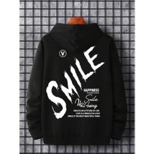 Grimy Unısex Smıle Baskılı Oversıze Sweatshırt